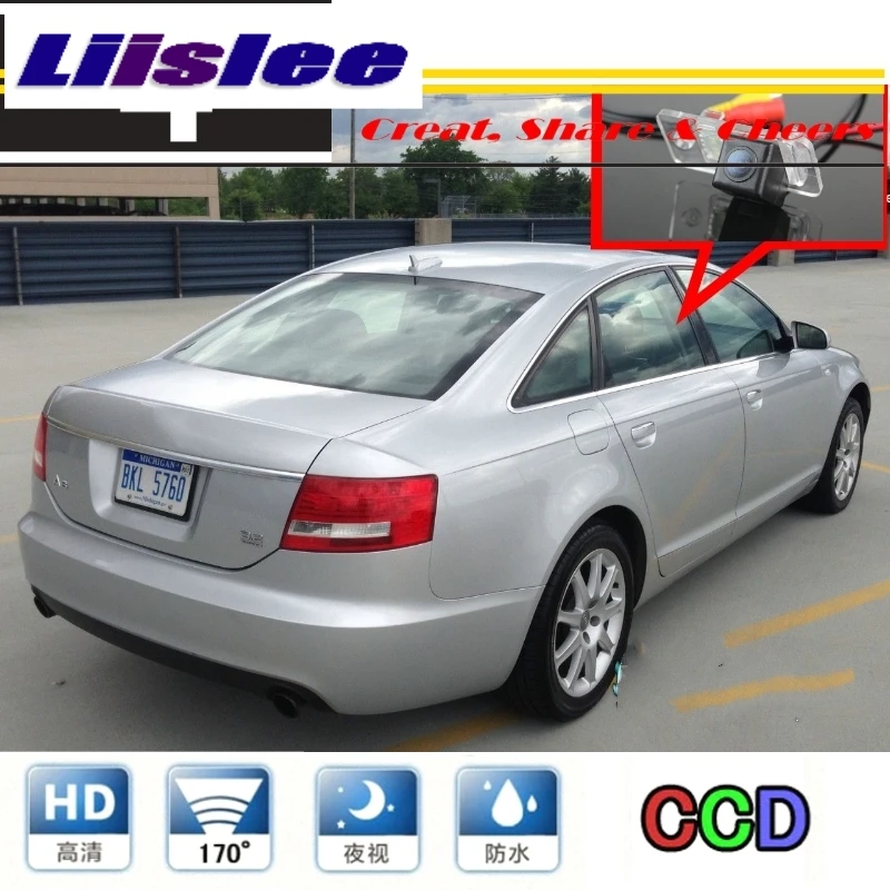 Камера заднего вида Liislee для Audi A6 C6 RS6 2005 ~ 2009 камера PAL / NTSC использования | CCD с RCA|a6