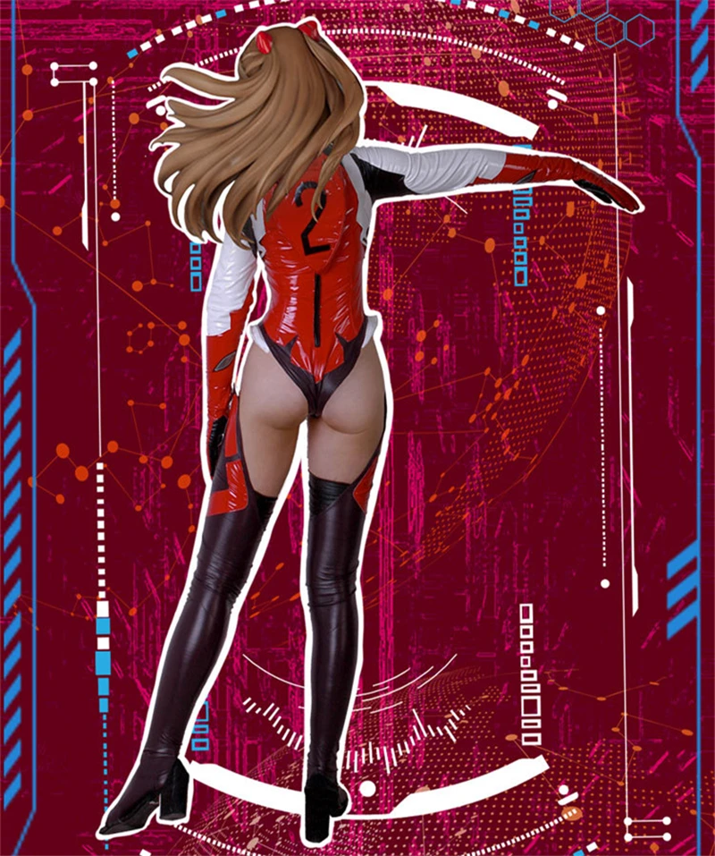 EVA Ver Asuka Langley Soryu косплей японский карнавальный костюм рождественские костюмы женские униформы комбинезоны EVA одежда