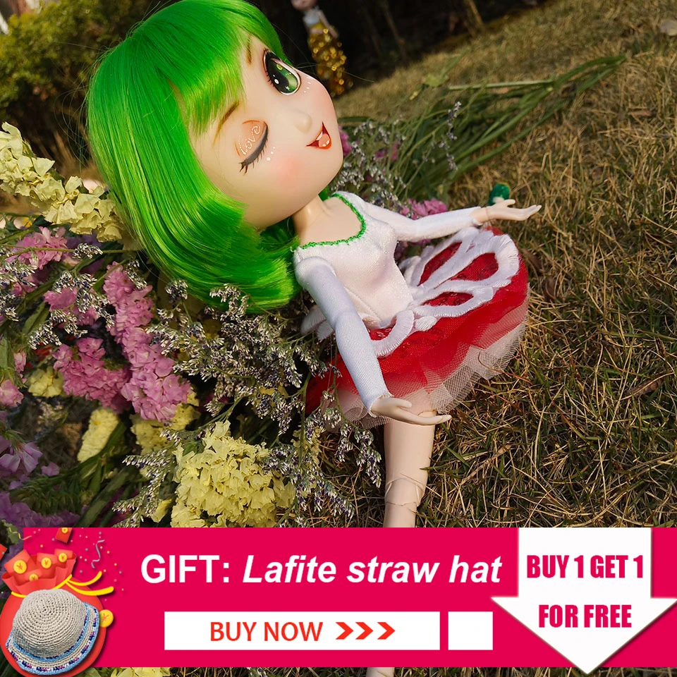 Кукла Sweetpea Bjd 1/6 комбинация куклы 26 см шарнирного тела макияж балетное платье