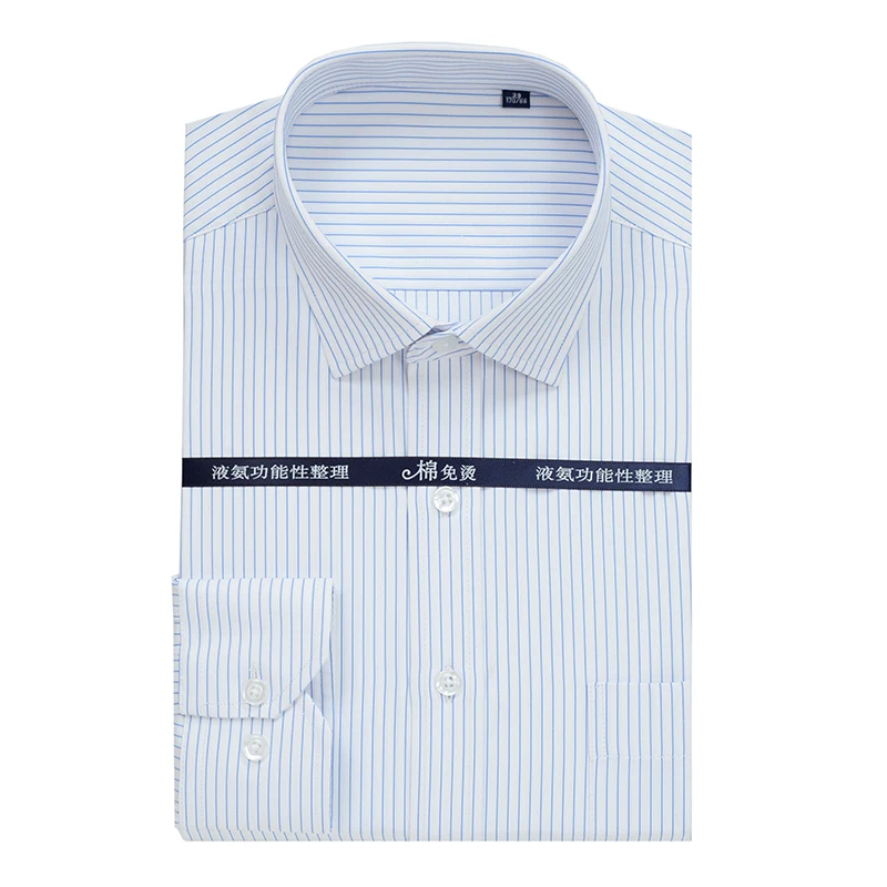 

new arrivla high quality Striped spring men fashion long-sleeve shirt formal extra large plus size M - 7XL 8XL 9XL 10XL 39-50