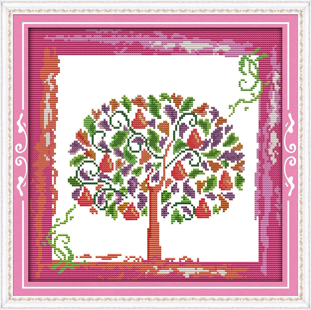 Joy Sunday C267 (1) C268 (2) C269 (3) C270 (4) 14CT 11CT Счетный и штампованный домашний декор Древо жизни
