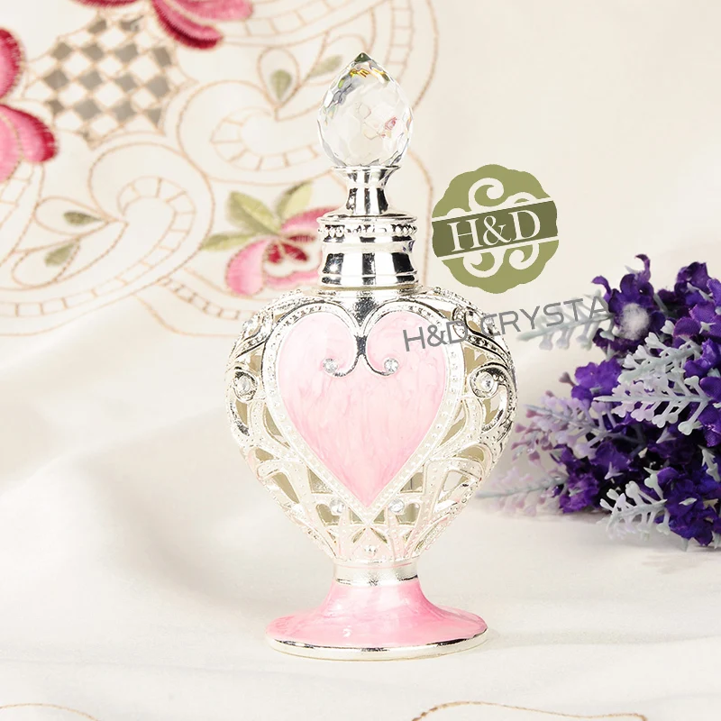 H & D металлический флакон с бриллиантами любящее сердце ароматизированный