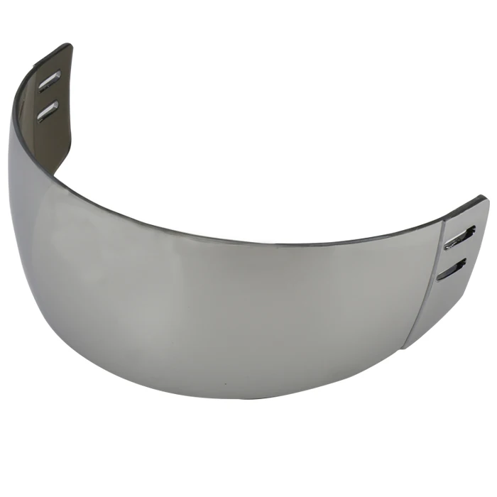 Высококачественный PC Серебряный Светоотражающий козырек для хоккея с защитой от