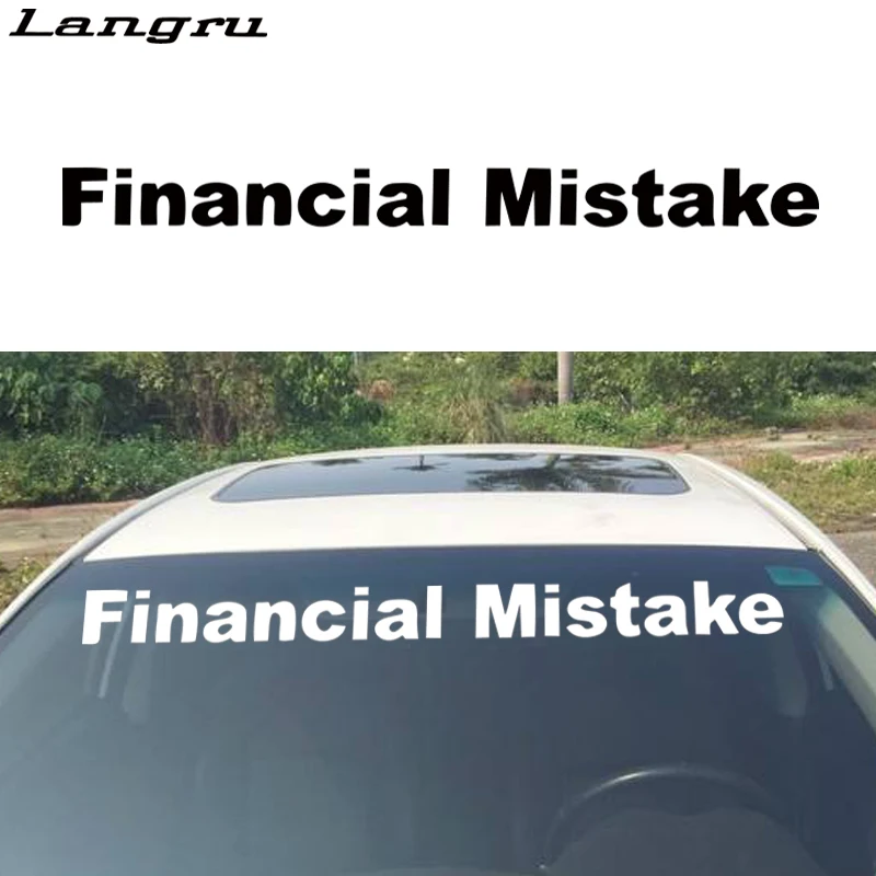 Langru новый стиль продукта для финансовых ошибок лобовое стекло автомобиля