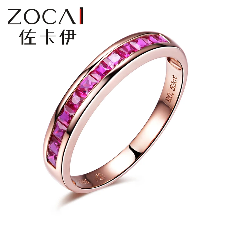Новое поступление ZOCAI Au750 18K розовое золото 0 52 CT сертифицированные подлинные