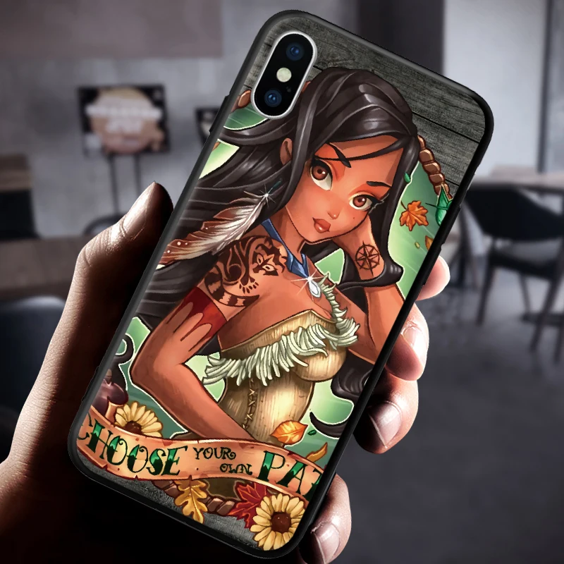 Красивый чехол для телефона с рисунком принцессы iPhone 5 5S SE 6 6S 7 8 Plus X XR XS Max |