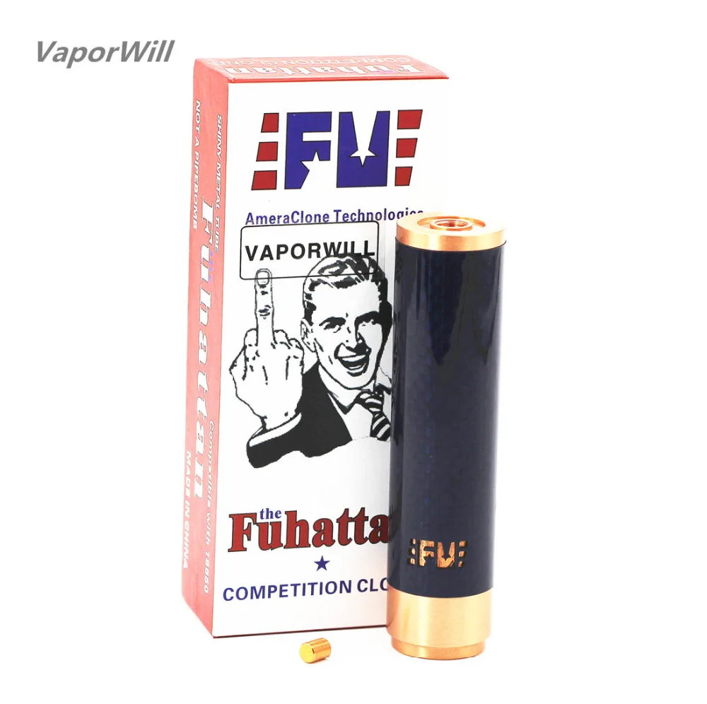 Fuhattan Mechanical Mod 18650 Vape Vaporizer Battery Body Box for RDA RBA Sub ohm Tank |