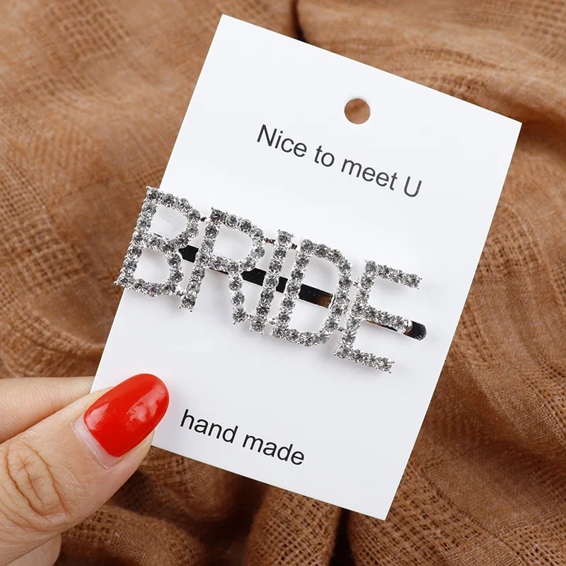 

Glitter Rhinestone team Bride to be Hair Clip Hairpin Bridal shower Wedding Bachelorette hen night Party decoration gift Favor