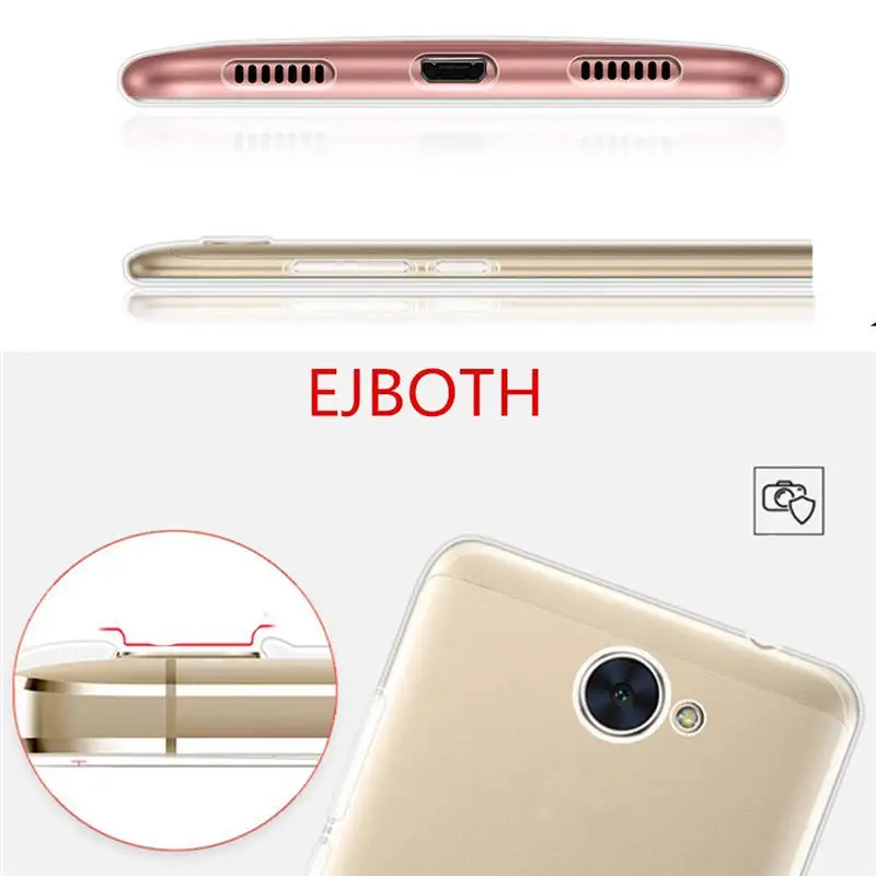 Huawei Y7 чехол 2017 5 Силиконовая задняя крышка для телефона TRT-LX1 TRT-LX3 ТПУ прозрачный