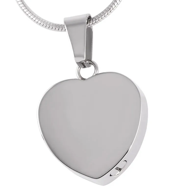 

IJD8403 Never Fade Rose Gold Heart Urn Pendant with Engraving Memorial Ash Keepsake Cremation jewelry
