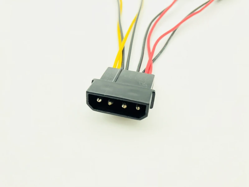 5 шт. кабель питания для компьютерного вентилятора 4 контактный Molex на четыре 3