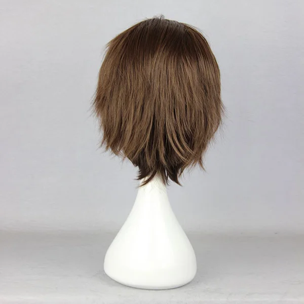 

30cm Attack on Titan Eren Jaeger Brown Anime Cosplay Costume Hair for Men Cosplay Party Costumes Headwear Accessories