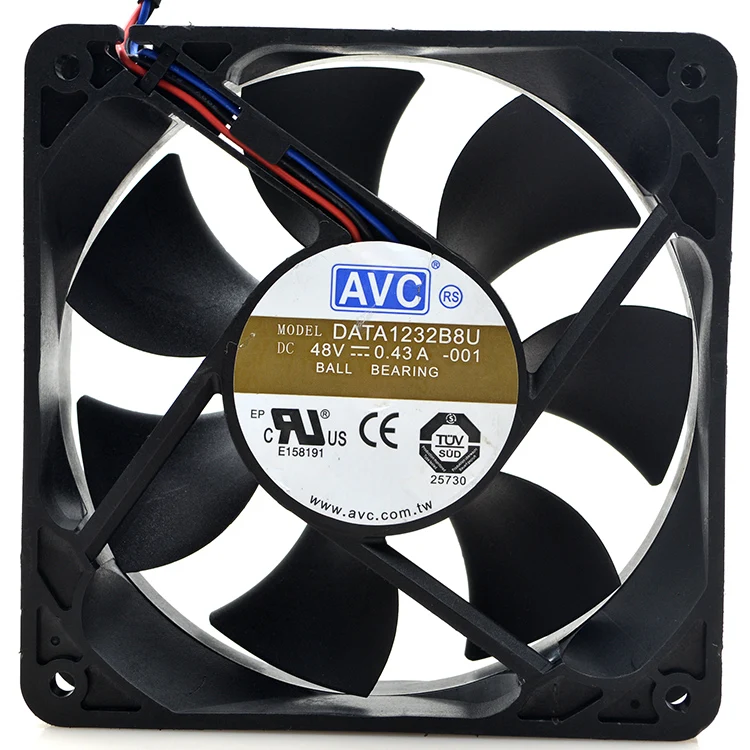 AVC DATA1232B8U -001 аккумулятор большой емкости постоянного тока 48В 0.43A 120x120x32 мм 3-Провода
