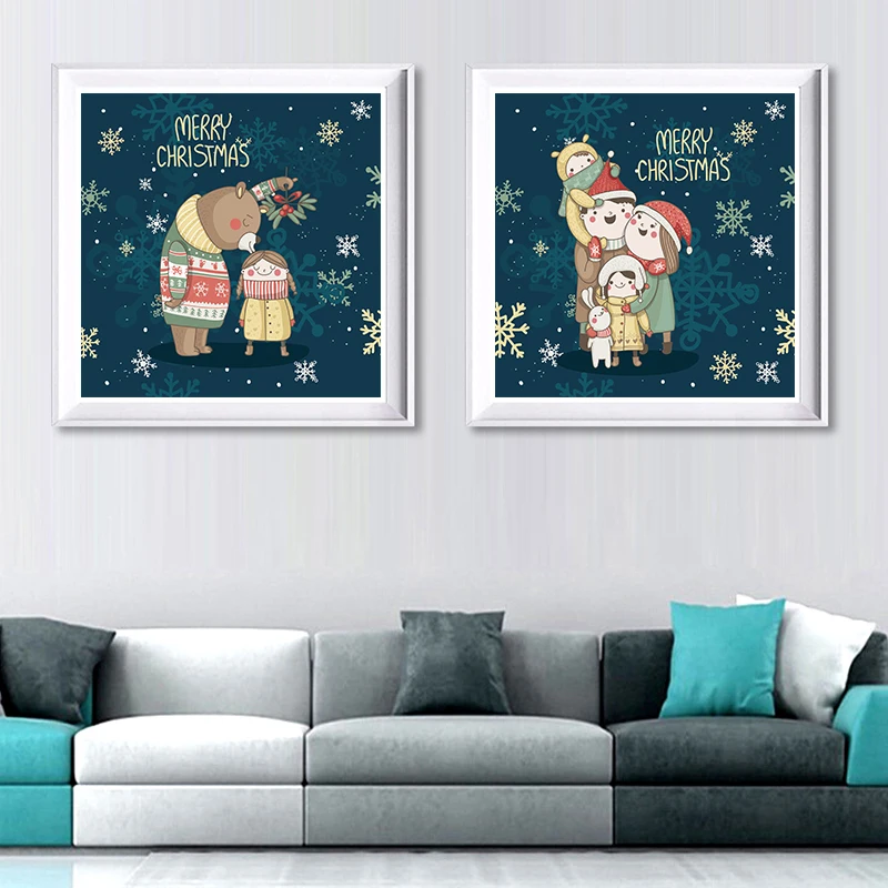 Живопись на холсте Постер мультфильмы современное Скандинавское украшение