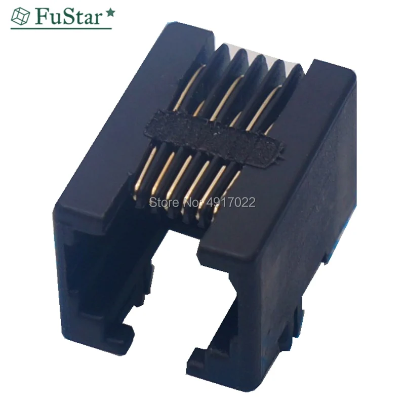 10 шт./лот разъем RJ11 RJ12 для телефона 90 градусов 6-контактный кристаллический