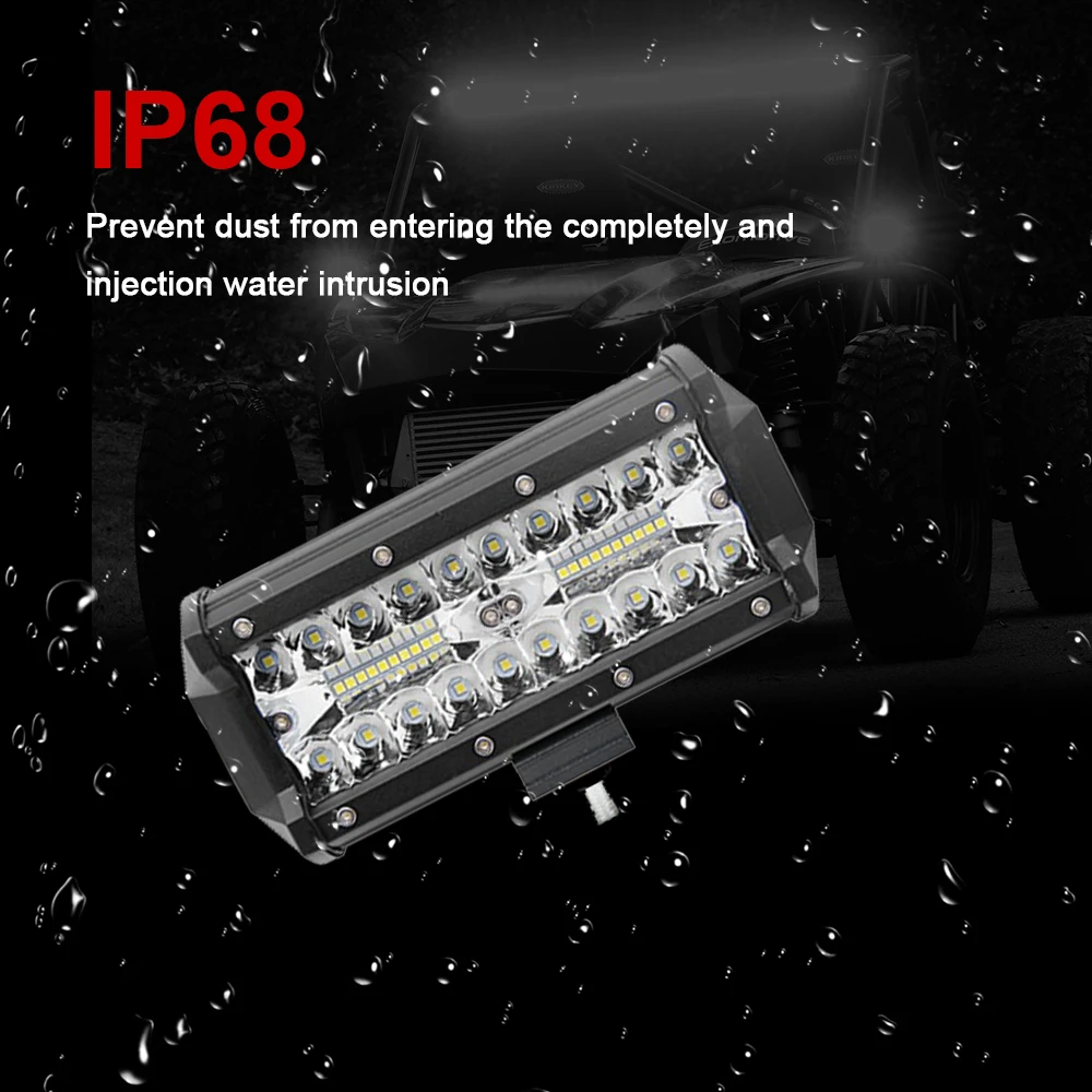Светодиодная панель рабочего освещения для внедорожника 7 дюймов 120 Вт точечный