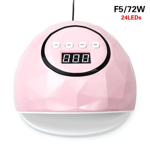 Pink F5 SUN z19 plus 108 ВТ УФ-лампа для ногтей светодиодный маникюрный аппарат профессиональная Сушилка для ногтей быстрая отверждение Гель-лак ледяная лампа - Цвет: Pink F5