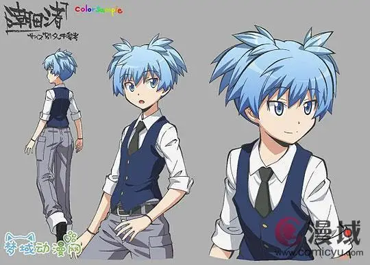 Убийство Shiota парик Nagisa аниме Ansatsu Kyoushitsu Косплэй вечерние играть для мужчин