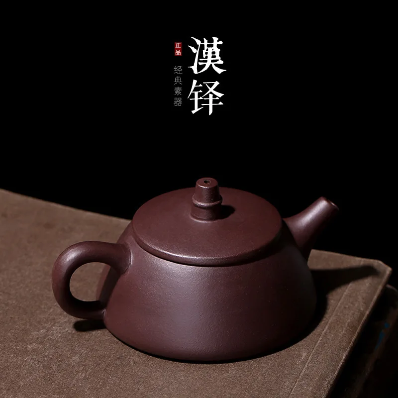 

wholesale undressed ore old purple mud flat stone gourd ladle bowl full handmade ceramic gift set custom company