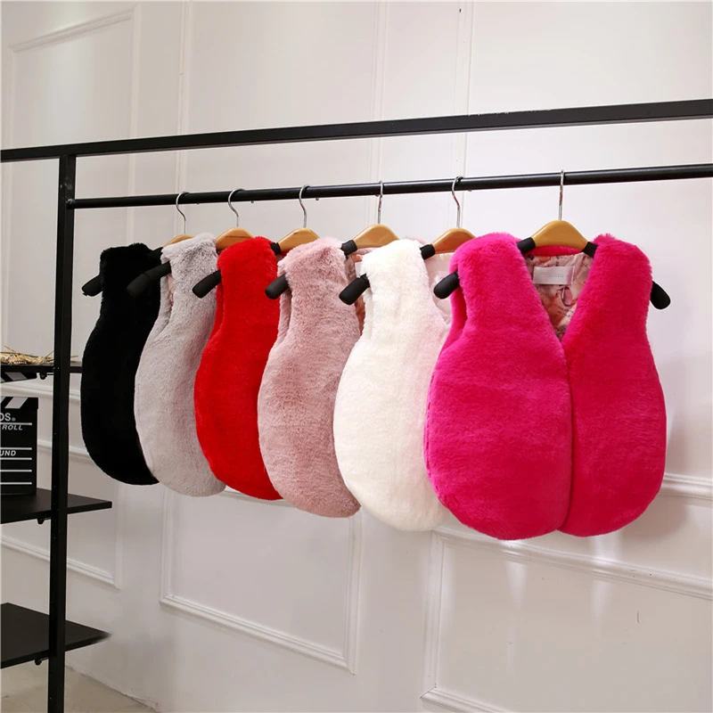 

Wholesale Imitation Mink Jacket Soft Fur Waistcoat Winter 2021 Girl Fox Furs Coat kids Outerwear Children Clothing Boy Jackets