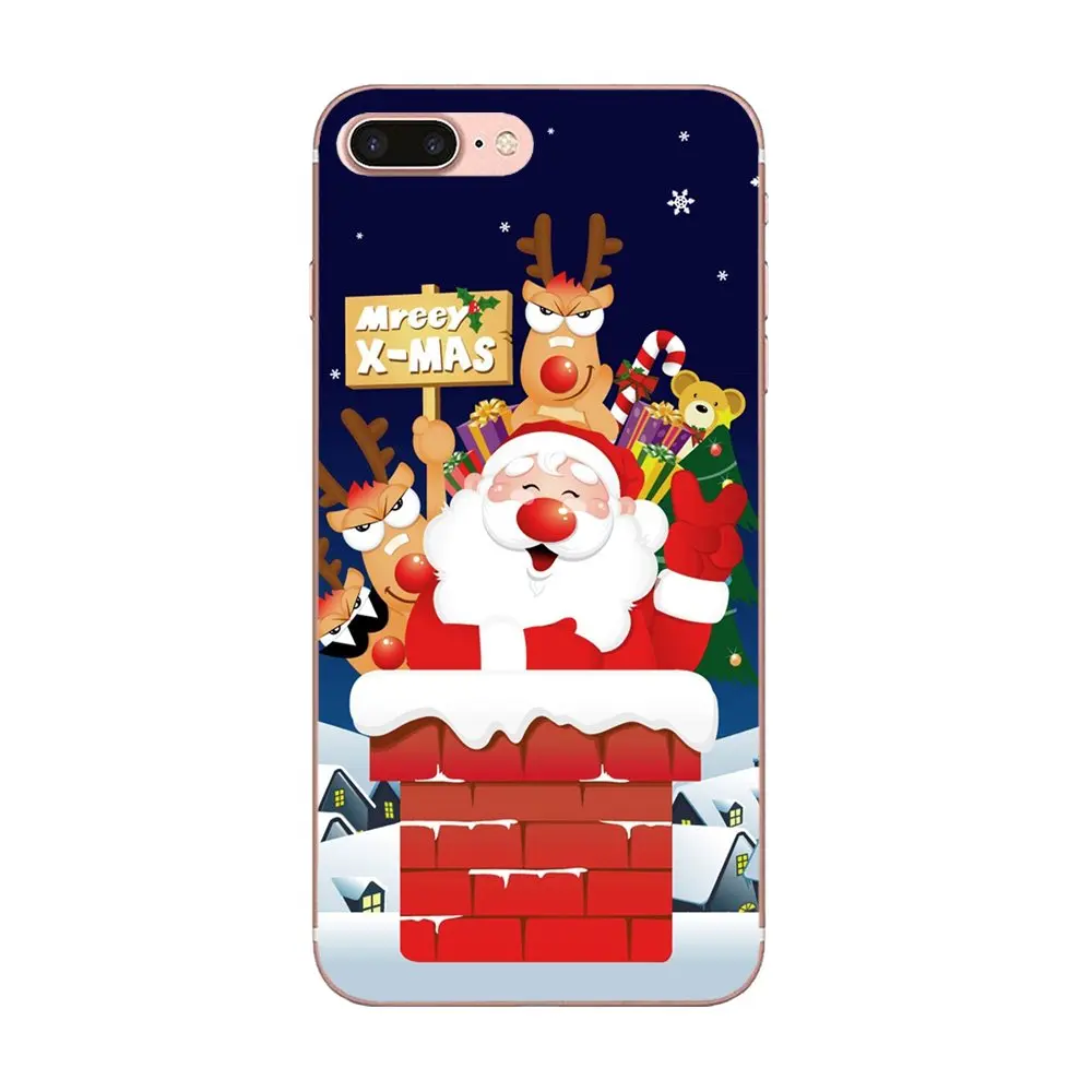 Merry Christmas Top Detailed Popular Soft TPU Covers Cases For Xiaomi Redmi Note 2 3 3S 4 4A 4X 5 5A 6 6A Pro Plus | Мобильные