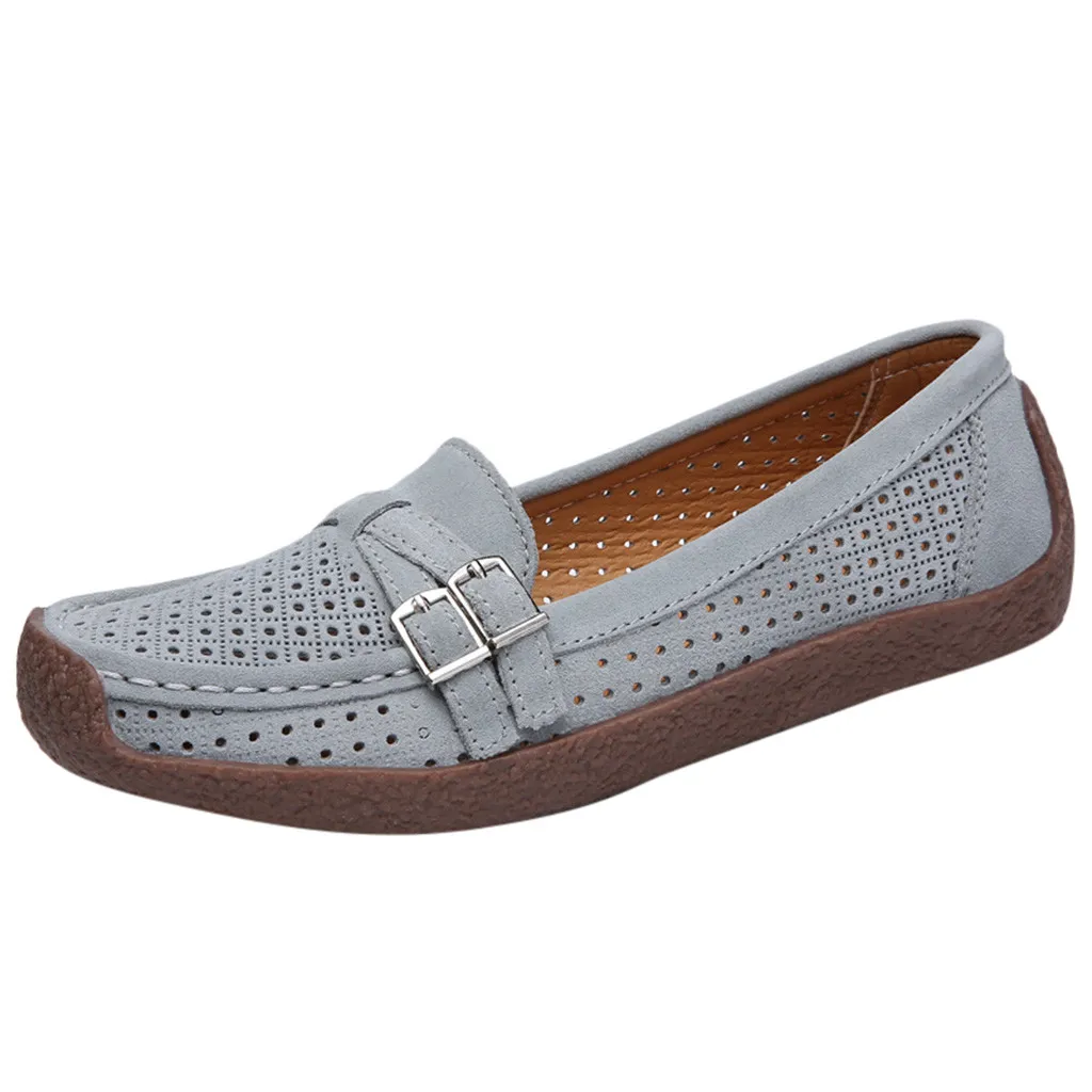 Удобная обувь для отдыха женщин Замшевые слипоны с квадратным носком тонкие