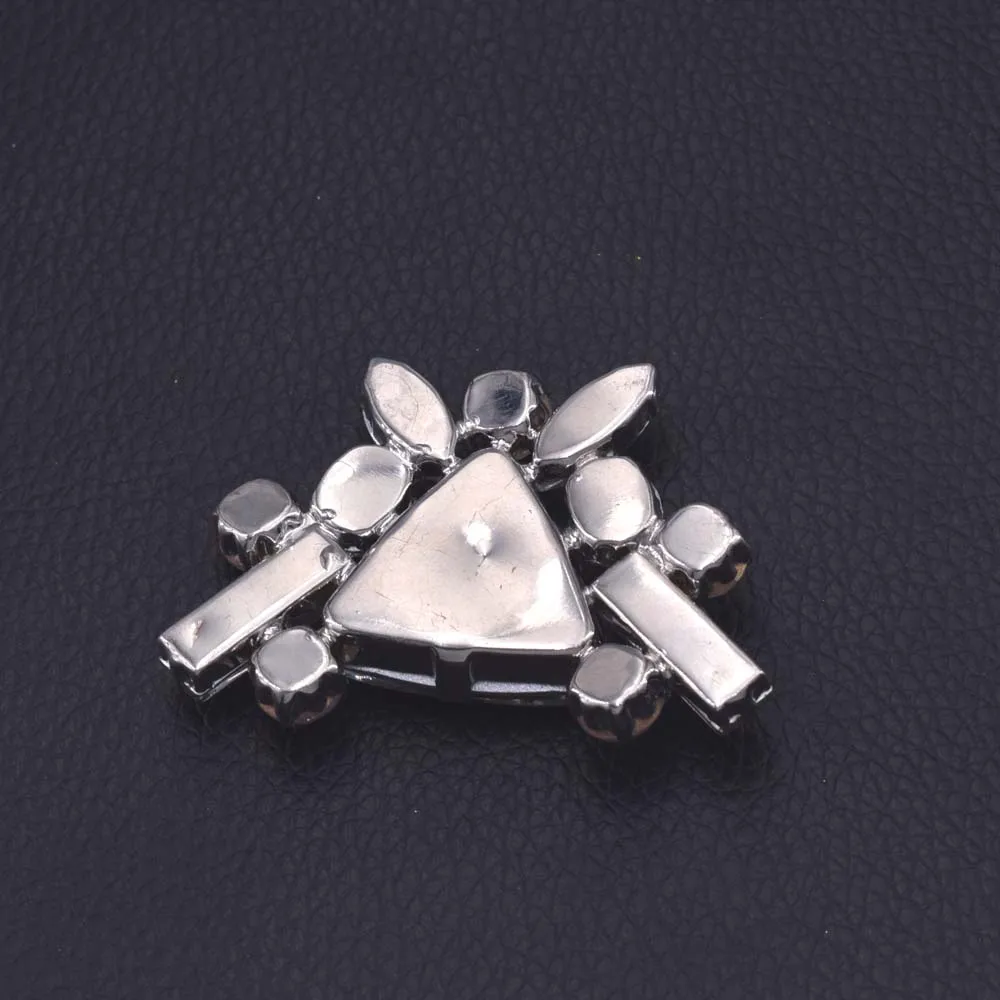 

10pcs/lot Crystal rhinestones clothing patches applique stick on glass flat back buckle for shoes garment handmade accessories