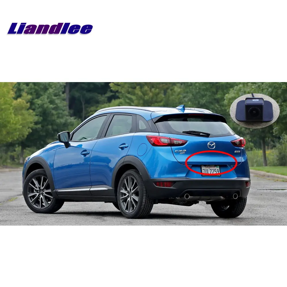 Камера Liandlee заднего вида для Mazda CX 3 CX3 2016 2018/камера HD CCD ночное видение|Камеры авто|