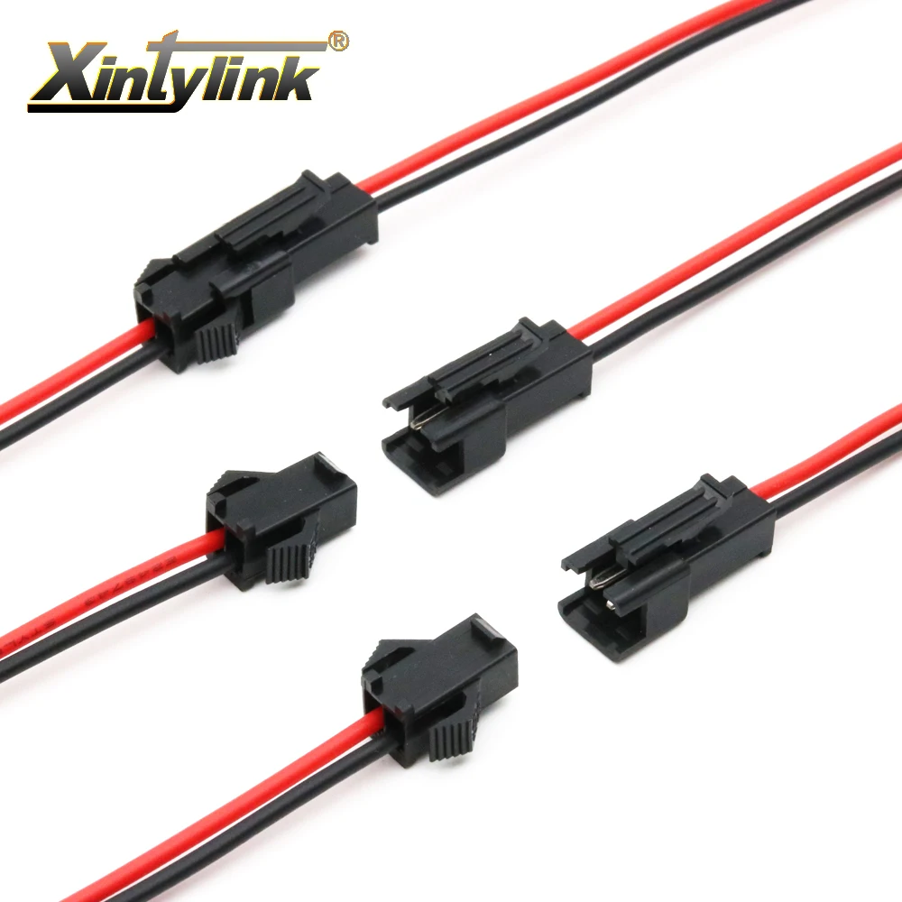 Xintylink 25 компл./лот 2 контактный Штекерный гнездовой разъем провод для светодиодной ленты 3528 Светодиодный