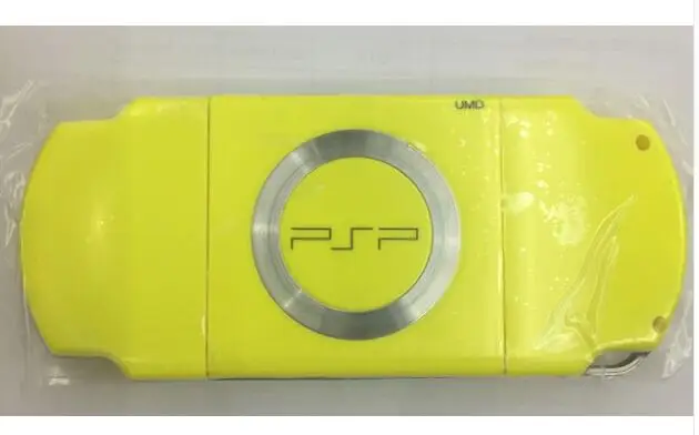 Чехол для консоли PSP 2000 желтый цвет запасные части корпуса с винтовым стикером и