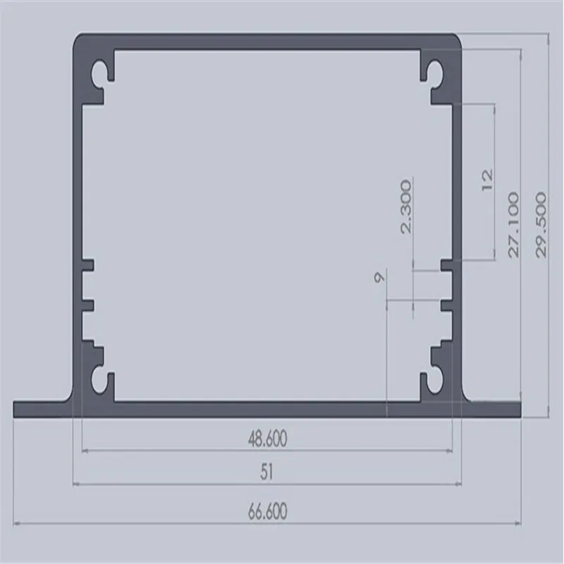 4 штуки в партии хит продаж Настенный алюминиевый экструзионный корпус 30*67*90 мм 1