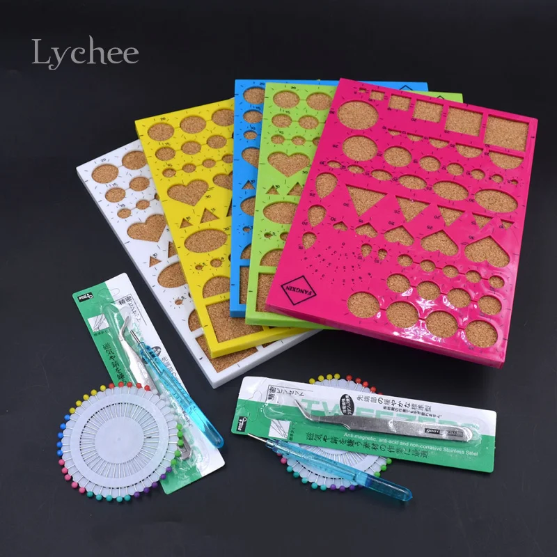 Lychee Life 1 Набор бумажных ремесел DIY инструментов для квиллинга прессформы иглы