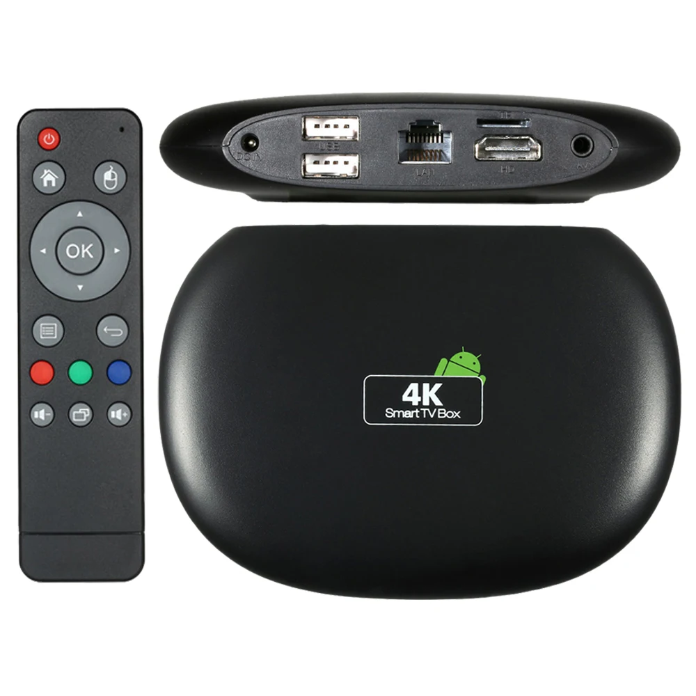 ТВ приставка 4K Amlogic S905 четырехъядерный 1 ГБ ОЗУ 8 Гб ПЗУ Смарт Android 5 2 4G WiFi H.265 Airplay