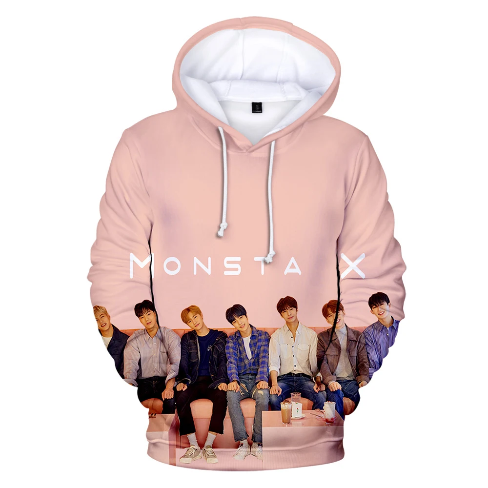 Новые толстовки Aikooki MONSTA X 3D для мужчин и женщин модная новая стильная толстовка в