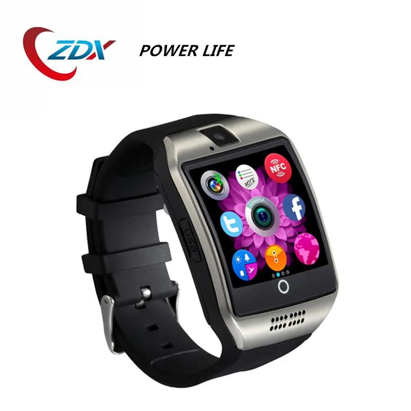 Zdx Q18 наручные smartwatch новая bluetooth смарт часы с сенсорным экраном камера
