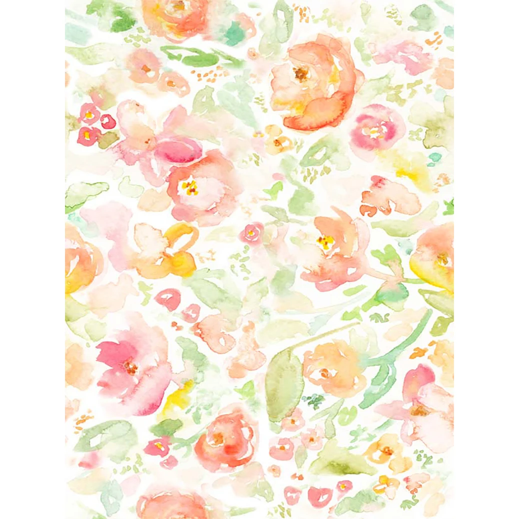 Allenjoy фон для фотосъемки с цветами и акварельными листьями милый детский душ