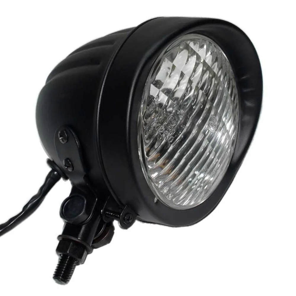 NO3 Headlight Двойной 4,7" фара лампа двойной Янтарный кронштейн мотоцикла таможня для метрического велосипеда Honda/Harley/Yamaha/Triumph - Цвет: NO3 Headlight