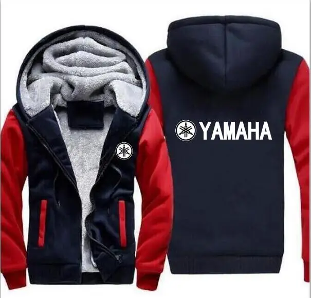 Новая толстовка с капюшоном Yamaha зимняя куртка пуловер унисекс Утолщение