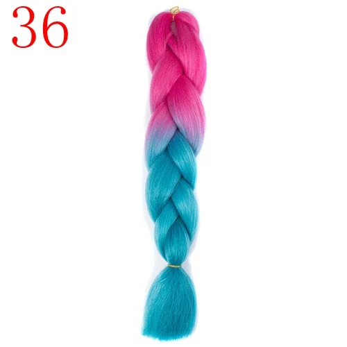 MERISIHAIR, 24 дюйма, Омбре, косички, синтетические волосы на крючках, для наращивания, огромные косички, прически, синий, серый, красный - Цвет: P4/613