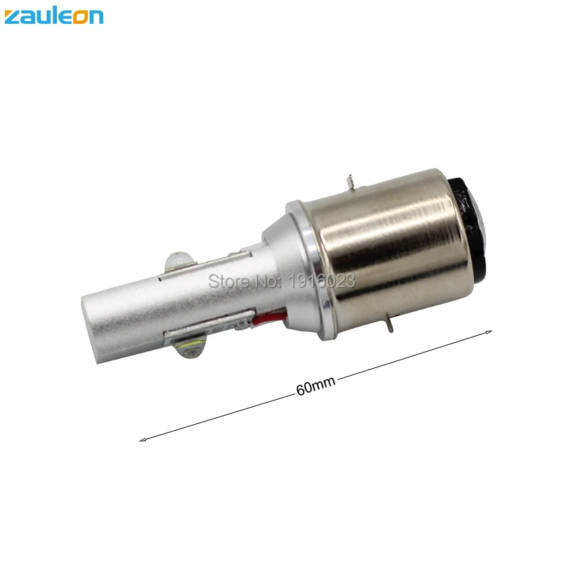 Zauleon 1 шт. BA20D светодиодный фара для мотоцикла 6 в 12 В DC 20 Вт 920LM Hi Lo луч скутер