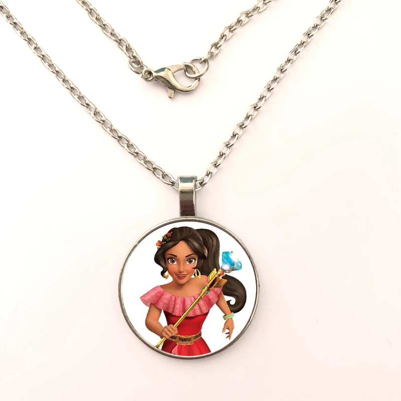 GDRGYB 2019 популярное ожерелье Elena of Avalor Art Latam круглое Glass для девочек и
