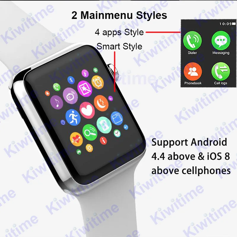 Bluetooth Смарт Браслет для проверки сердечного ритма 6 smartwatch корпус из нержавеющей стали для apple iOS iPhone и samsung xiaomi Android телефон не apple watch