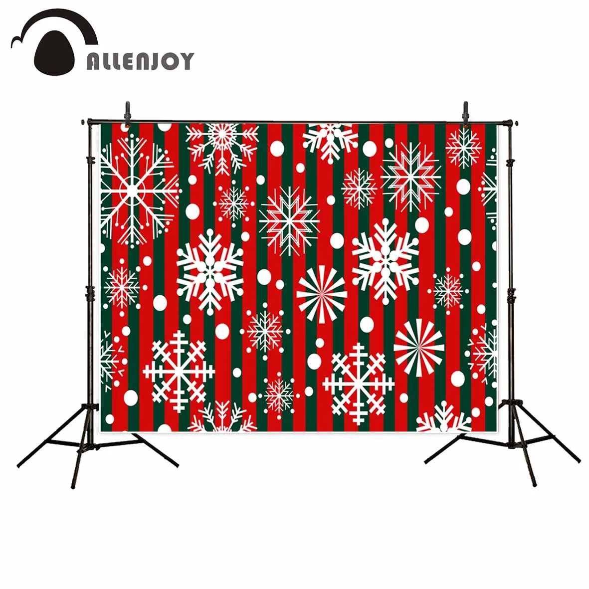 Allenjoy фотографический фон снежинка полоски Рождество детский душ для фотосъемки