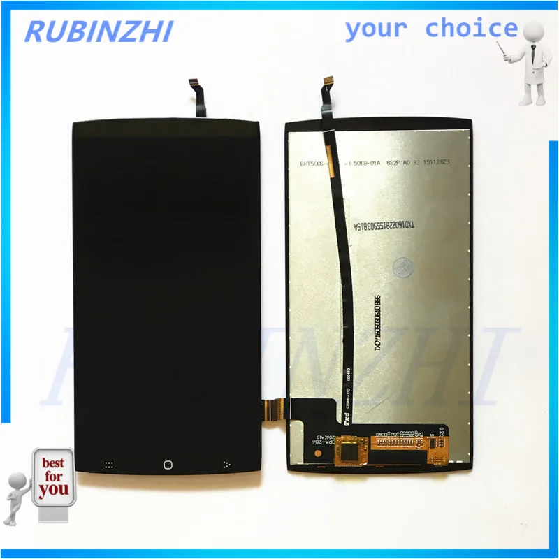 Rubinzhi телефон ЖК дисплей Дисплей сборки для dexp ixion ms450 родился сенсорный экран