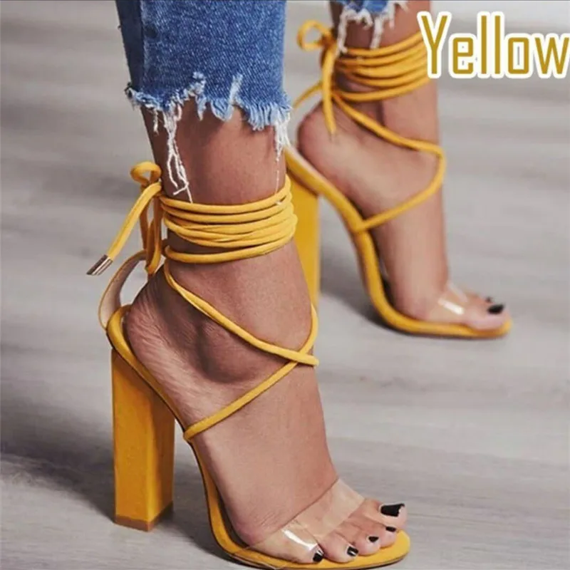 YIBING1517 Sandalias сандалии для девочек Женская обувь кожаная на платформе и высоком