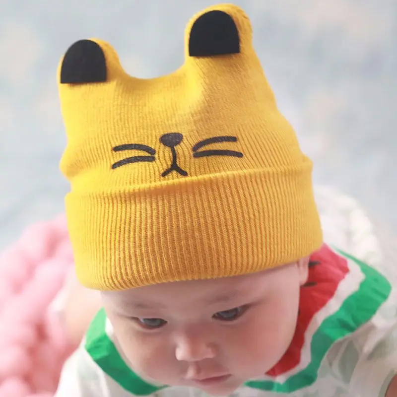 Шапка для маленьких мальчиков и девочек Осень-зима 2019 Детская вязаная шерстяная