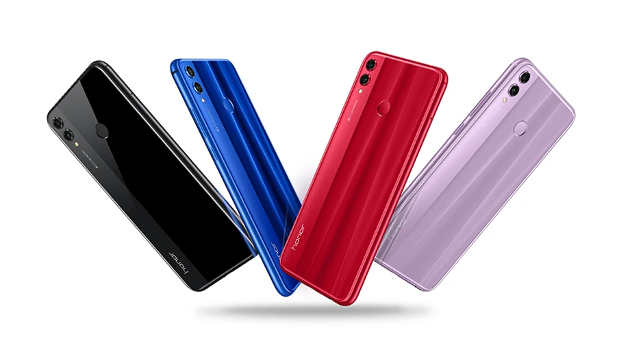 Мобильный телефон HONOR 8X с глобальной прошивкой, 4 ГБ, 64 ГБ, Восьмиядерный процессор Kirin 710, 6,5 дюймов, Android 9,0, 3750 мА/ч, сканер отпечатков пальцев, 20 МП