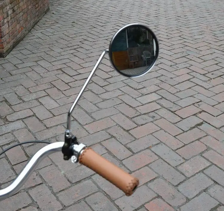 Пара винтажных велосипедных перманентных металлических боковых зеркал рама из