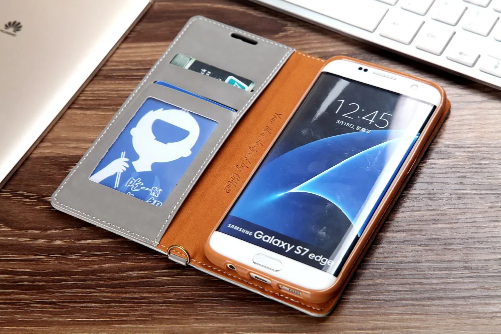 Джинсовый кожаный чехол для Samsung Galaxy S10 S9 S8 Plus с магнитным слотом карт книжка S7 Edge