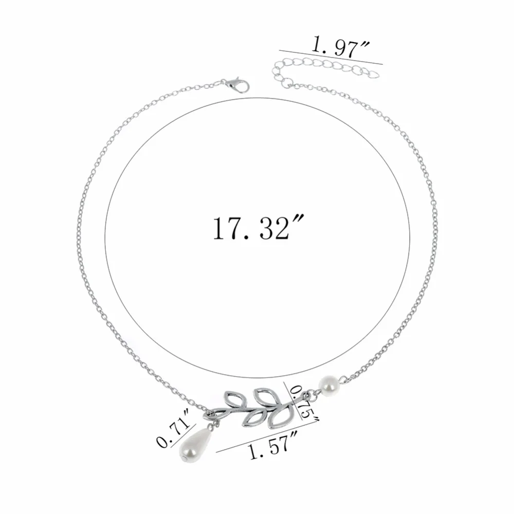 Винтажный дизайн 2 разных искусственных жемчужин женские Украшения|Ожерелья с